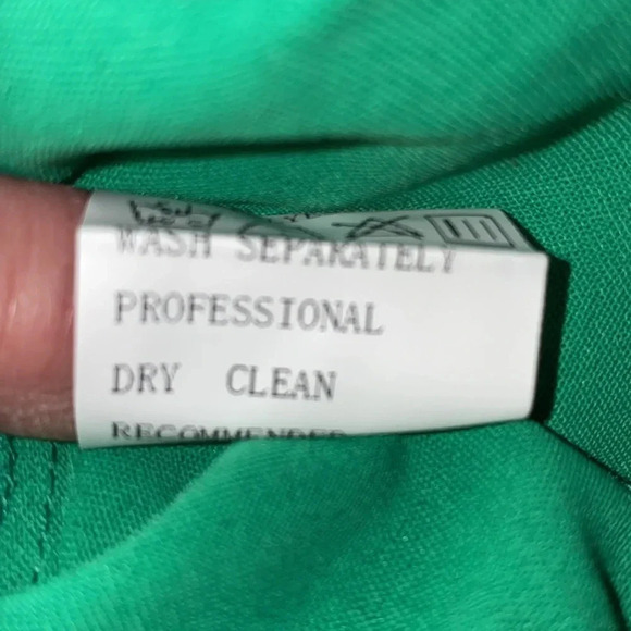 CHICME dolman long sleeve button up collared blouse top beautiful green size S - Picture 5 of 8